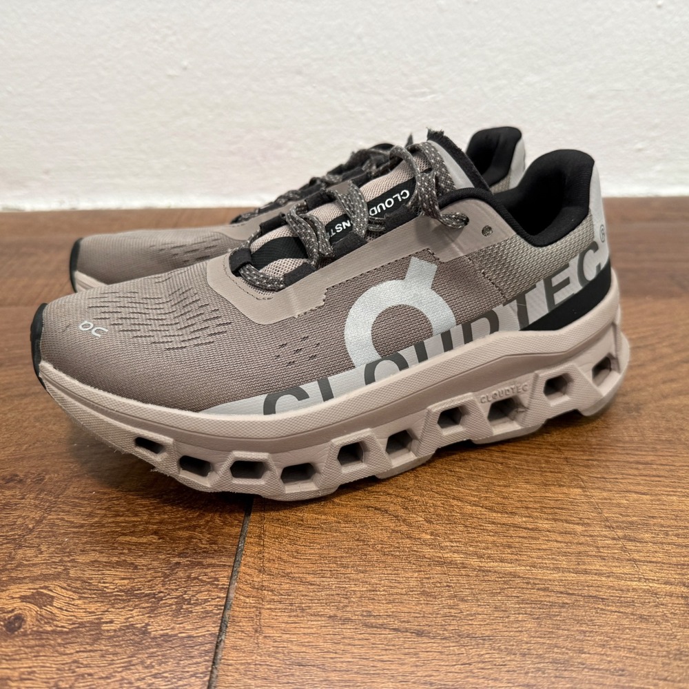 On Running Cloudtec Women's Sneakers in Taupe Gray and Black